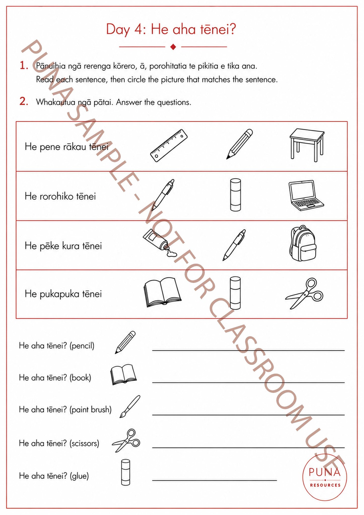 Te Wiki o te Reo Māori - Primary Whole School Pack