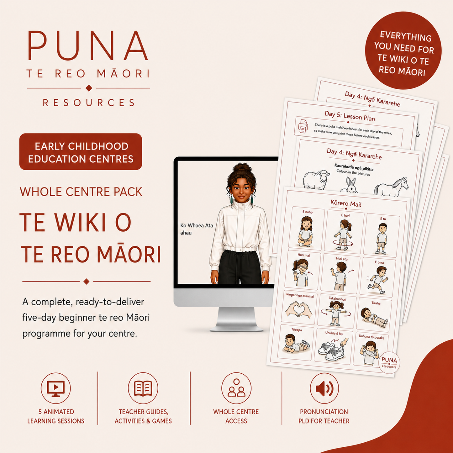 Te Wiki o te Reo Māori - Early Childhood Whole Centre Pack | Coming Soon